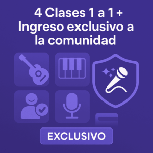 4 Clases 1:1 + Ingreso exclusivo a la comunidad