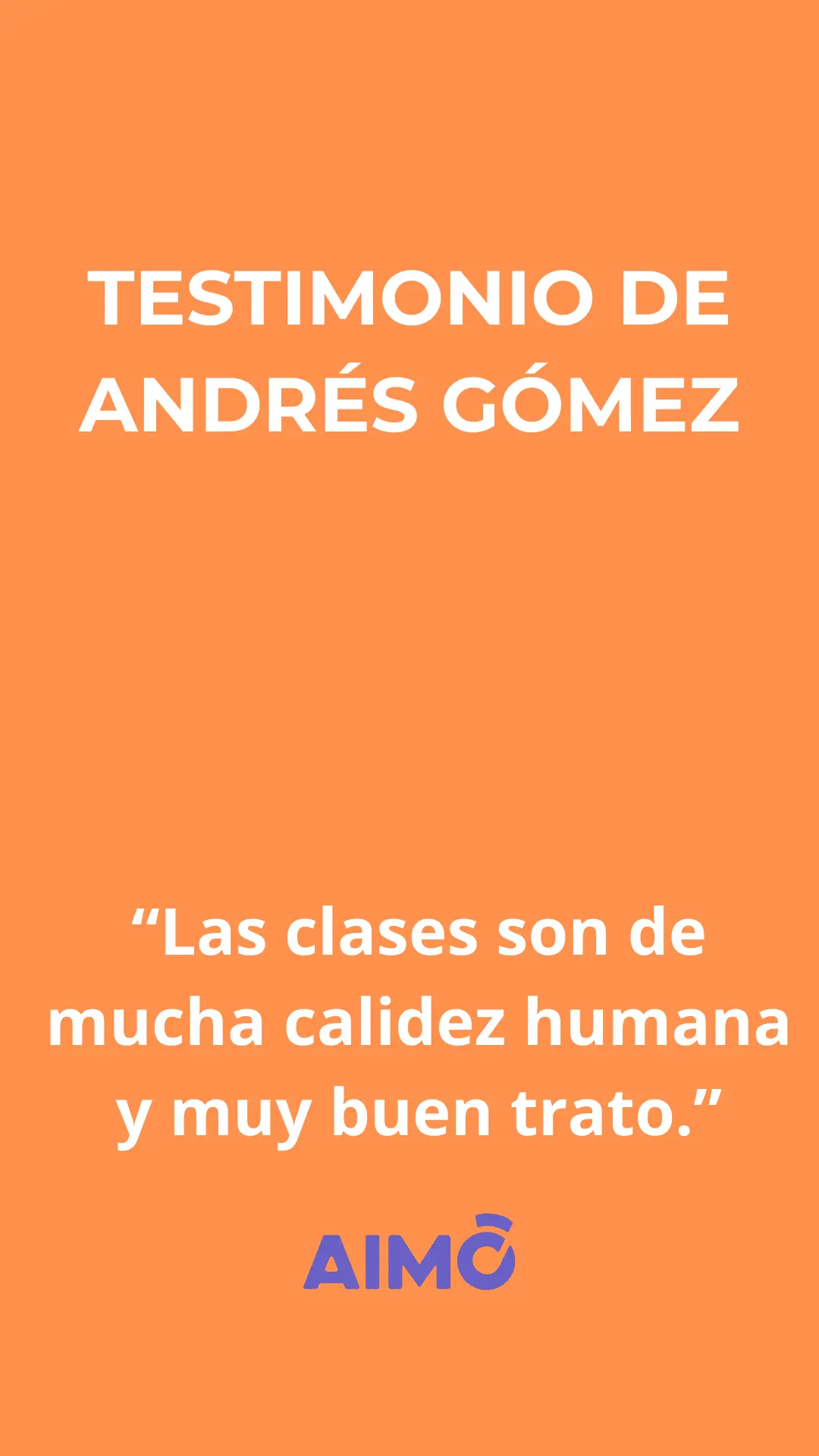 Testimonio de Andrés Gómez