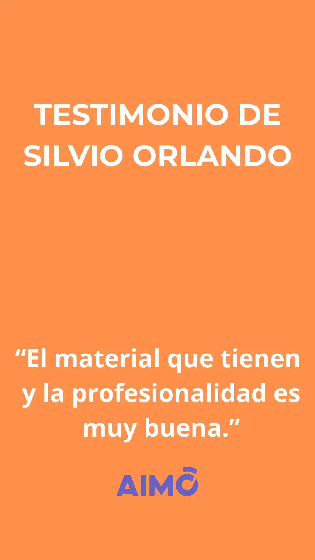 Testimonio de Silvio Orlando